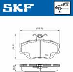 SKF set placute frana, frana disc SKF VKBP 80050 - centralcar