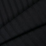 Takoy Bordás kötött anyag (pulóver anyag) 100% pamut - fekete színű