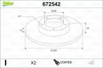 VALEO Disc frana VALEO 672542