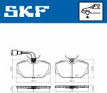 SKF set placute frana, frana disc SKF VKBP 80480 E