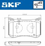 SKF fékbetétkészlet, tárcsafék SKF VKBP 80631