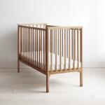 Woodies Safe Dreams Patut din lemn pentru bebe, inaltime saltea reglabila, stardust craft vintage 120 60 cm