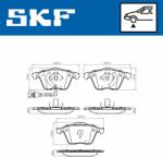 SKF fékbetétkészlet, tárcsafék SKF VKBP 80586 E