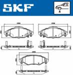 SKF set placute frana, frana disc SKF VKBP 80383 A