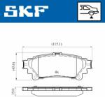 SKF set placute frana, frana disc SKF VKBP 90604
