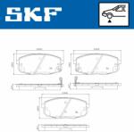 SKF fékbetétkészlet, tárcsafék SKF VKBP 80183 A