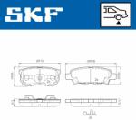 SKF fékbetétkészlet, tárcsafék SKF VKBP 90416 A