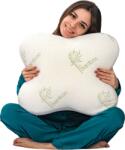 CEDA HOME Perna ergonomica din spuma cu memorie viscoelastica, CEDA Butterfly, 46x53x12cm, husa din microfibre de Bambus, ideala pentru toate stilurile de dormit