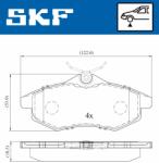 SKF fékbetétkészlet, tárcsafék SKF VKBP 80041