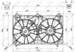 NRF ventilátor, motorhűtés NRF 47581 (47581)