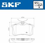 SKF fékbetétkészlet, tárcsafék SKF VKBP 90047