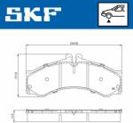 SKF fékbetétkészlet, tárcsafék SKF VKBP 80251