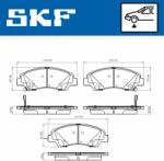SKF fékbetétkészlet, tárcsafék SKF VKBP 80386 A