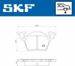 SKF set placute frana, frana disc SKF VKBP 90568