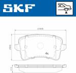 SKF fékbetétkészlet, tárcsafék SKF VKBP 90150