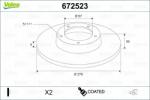 VALEO Disc frana VALEO 672523
