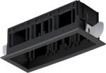 ELMARK Modena 3 Module Recessed Box With Frame Black (92MOD3GR/BL)