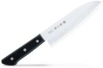TOJIRO Кухненски нож Tojiro Basic Santoku, 17 см, неръждаема стомана, 3-пластово острие, черен (F-316)