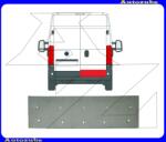 FIAT DUCATO 3 2006.07-2013.12 /250/ Hátsó ajtóborítás alsó rész jobb "magasság: 22cm" (külső javítólemez) POTRYKUS P577040-6
