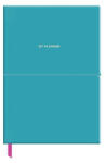 Shkolyaryk Publishing House Naptár, tervező, dátum nélküli, A5, vonalas, műbőr borító, SHKOLYARYK "Genius", azúr kék (A5-7104)