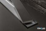 PESTAN Confluo Board zuhanyfolyóka forgatható fedrács 550 matt/fekete (13701404) (13701404)