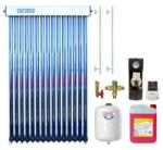 GOBE KIT S6 cu colector solar 30 tuburi GOBE, grup pompare Pumpfix SOLAR EASY, controler solar simplu TECH EU-21ND3, lichid solar, vas expansiune, set fixare, ventil termostatic (KIT-S6)