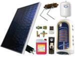 BlauTech KIT S2 cu panou solar plan 1.8 mp BlauTech, boiler termoelectric 150 L cu 2 serpentine ModEco TESY, grup pompare Pumpfix SOLAR EASY, controler solar TECH EU-21ND3, vas expansiune, tuburi inox si set f