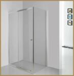 GLADYS Cabina de dus patrata din sticla securizata si aluminiu, 120 x 90 cm, GLADYS (RDR06F)