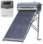 HeizTech Panou solar automatizat, cu 12 tuburi vidate, pentru preparare apa calda menajera, cu rezervor otel inoxidabil nepresurizat 120 litri, controler SR501, HeizTech (HeizTechSDS12)