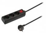Nedis 3 Plug 1,5 m Switch (EXSO315F2BK)