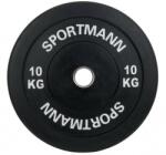 Sportmann Greutate Cauciuc Bumper Plate Sportmann 10kg/51mm