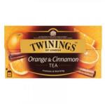 TWININGS Fekete tea TWININGS narancs és fahéj 25 filter/doboz - papiriroszerplaza