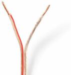 Nedis Cablu pentru difuzor | 2x 1, 50 mm2 | CCA | 15, 0 m | Rotund | PVC | Transparent | Înveliș retractabil (CAGW1500TR150)