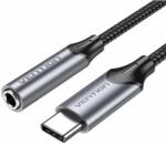 Vention USB-C/M -> 3, 5 mm/F , (căști, aluminiu, gri), 0, 1m, cablu (BGMHA)