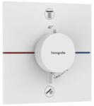 Hansgrohe Baterie dus termostatata incastrata alb mat Hansgrohe ShowerSelect Comfort E 2 functii EN1717 (15578700)