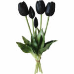 Saska Garden 5 db fekete tulipáns csokor 40cm, mint élő tavaszi dísz (com5902431047713)