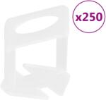 vidaXL Щипки за нивелиране на плочки, 250 бр, 3 мм (155279)