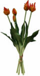 Saska Garden 5 db narancs tulipáns csokor 40cm, mint élő tavaszi dísz (com5902431051857)
