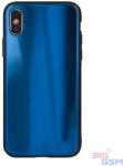 Üveghátlap Samsung S10 Aurora Üveghátlap - Sötétkék - biggsm