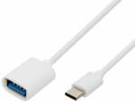 USE Home USBC OTG kábel, USB-C dugó, USB-A aljzat, kétirányú, 16cm, 2, 1A, 480 Mbps (USBC OTG) - mentornet