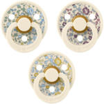 BIBS X Liberty Colour Try-it 3 db-os cumi szett - Krémfehér (0-6 hónap)