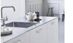  Furnipart Fogantyú CARVE 160mm, fém fehér matt (552520160-0500)