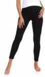 DN Nightwear Colanți de maternitate Pregy negri din bumbac , M