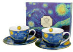 Duo Gift D. G. 28072 Porceláncsésze+alj, 280ml, 2 személyes, dobozban, Van Gogh: Csillagos éj (59o2693928o72)