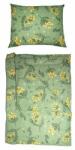 Vlnka Lenjerie de pat stil franțuzesc, din bumbac, floare galbenă mărimi așternuturi 200x200 (12-00314-220) Lenjerie de pat