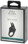 Fifty Shades of Grey A szürke ötven árnyalata - csiklóizgató péniszgyűrű (fekete) (5060897572665)
