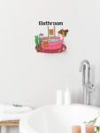 Vanshe Homedecor Falmatrica fürdőszobába - "Bathroom" fürdőző lány