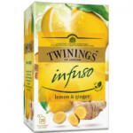TWININGS citrom és gyömbér herbatea 40 g - nutriworld
