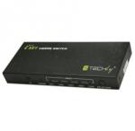  Techly HDMI Switch 4K, UHD, 3D, 5x HDMI Input, Fernbedienung (IDATA-HDMI-4K51)
