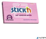 STICK N Öntapadó jegyzettömb, 76x127 mm, 100 lap, STICK N „360°, rózsaszín (21558) - alter